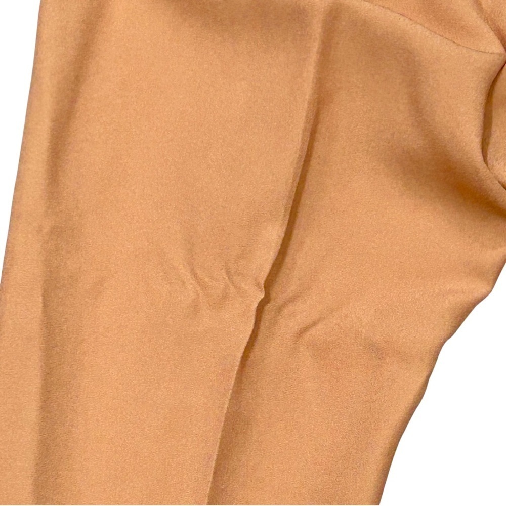 Dries Van Noten Camel Satin-Feel Elastic Waist Pants Women’s Size 34 - Picture 4 of 6